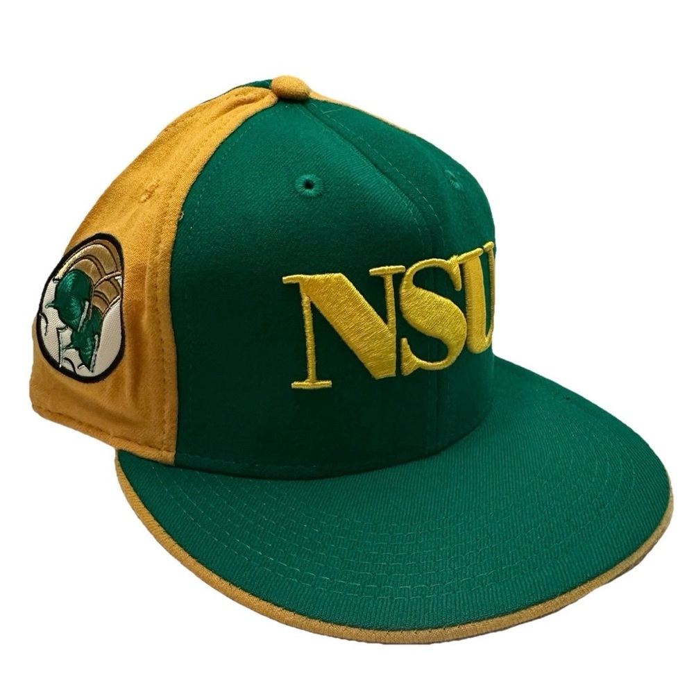 Norfolk State University NSU Spartans Fitted 7 1/4 Hat Headgear 100% Wool NWOT